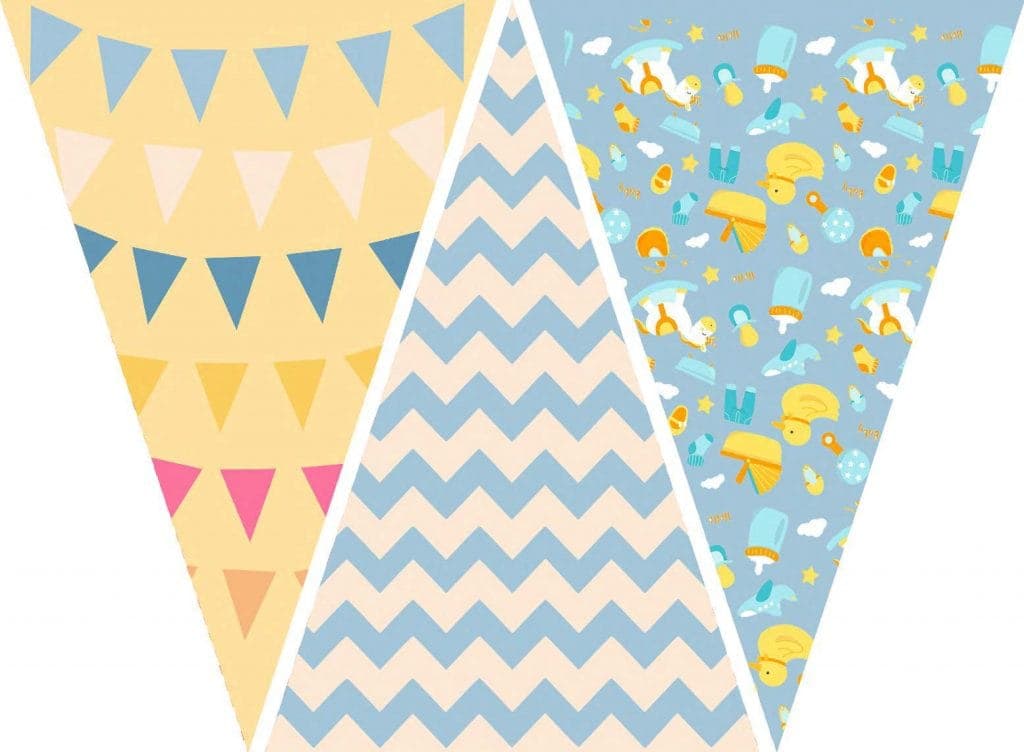 Awesome Free Printable Baby Shower Party Flags