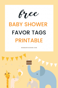 wbs pin printable favor tags | Baby Shower Favor tag | WebBabyShower