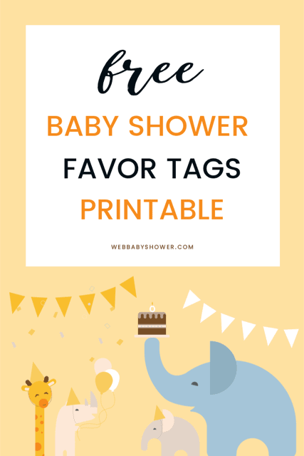Printable Baby Shower Favor Tags