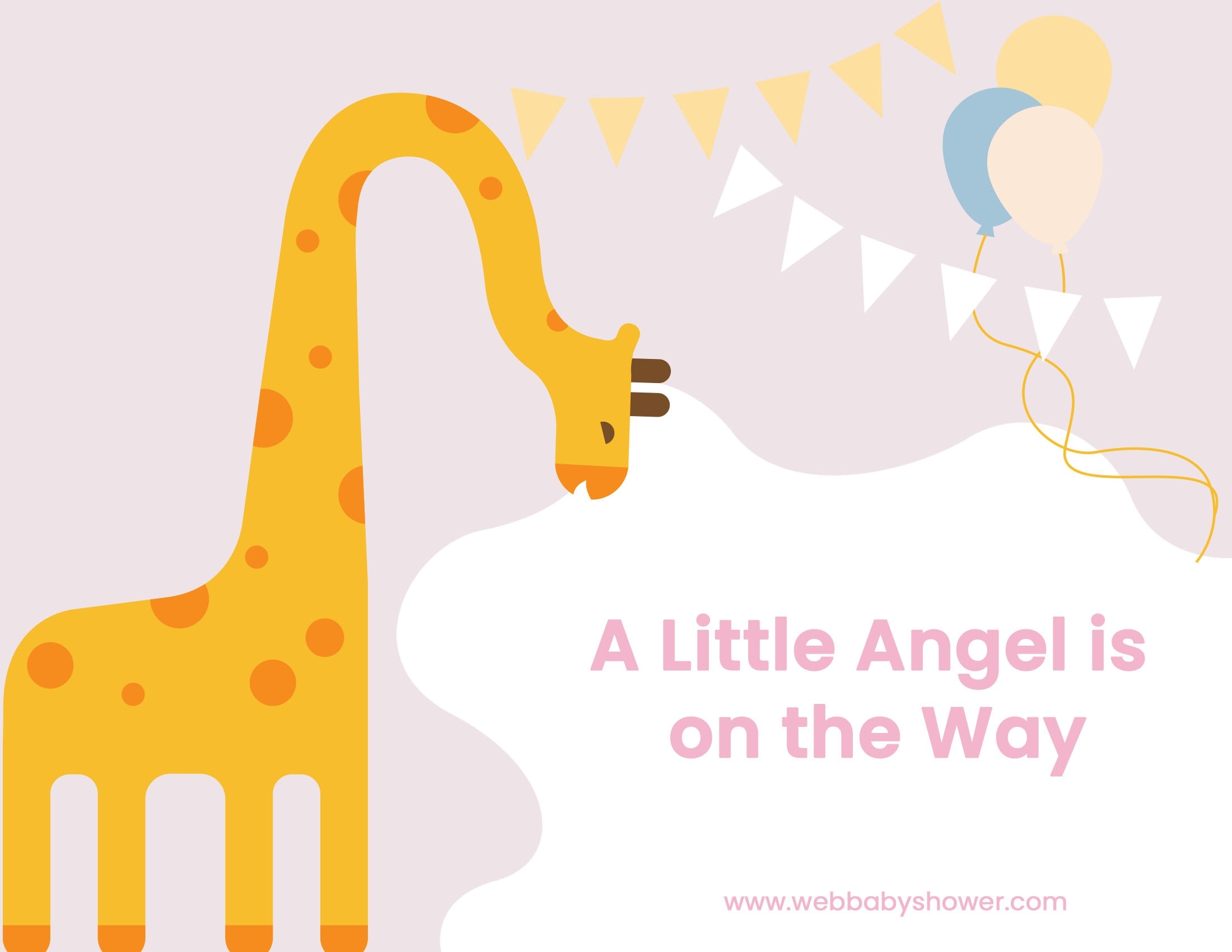 giraffe invitation pink | WebBabyShower