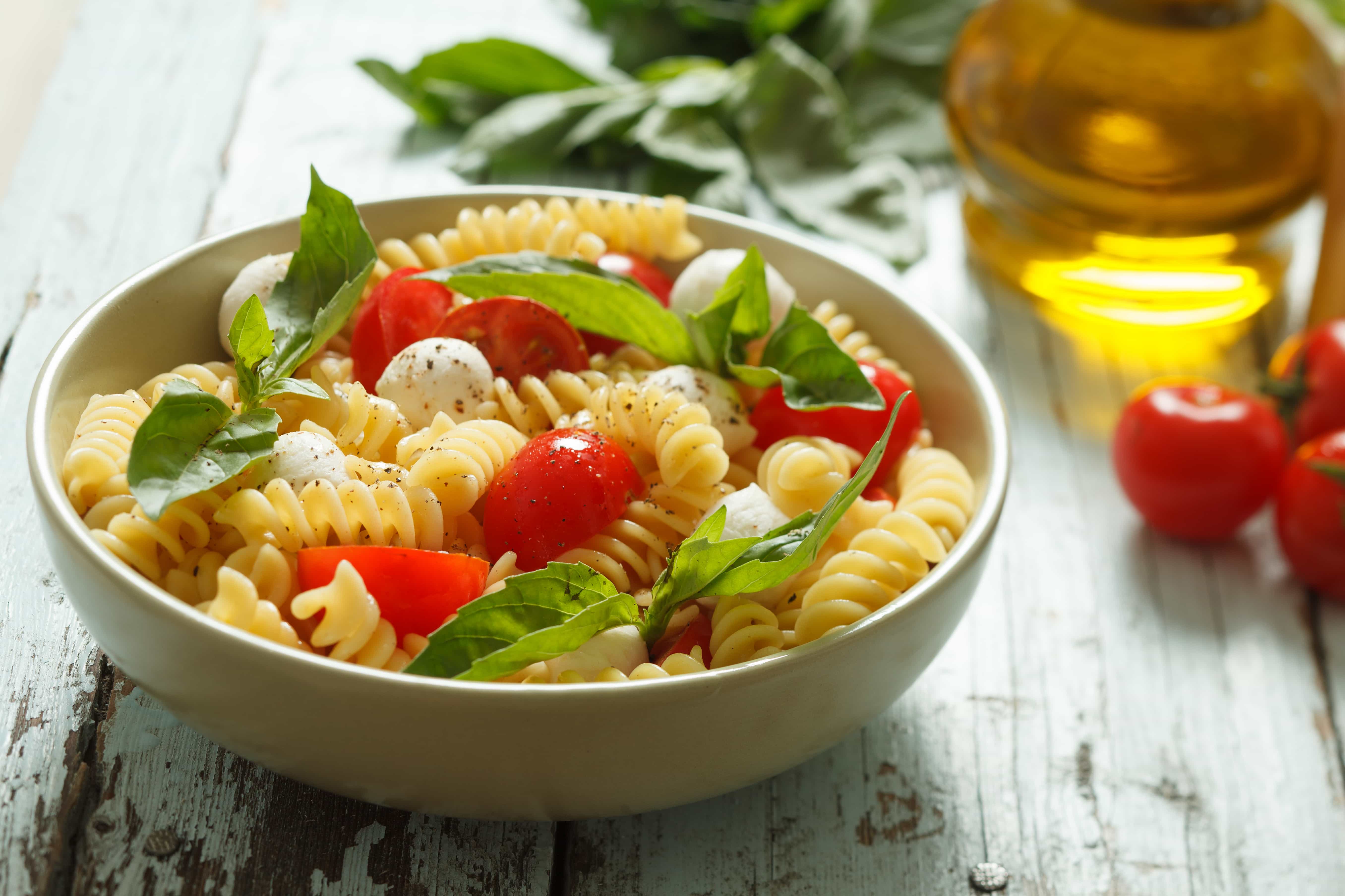 WebBabyShower Pasta Salad Tomato Mozzarella