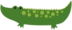 lligator gives thank you cards!