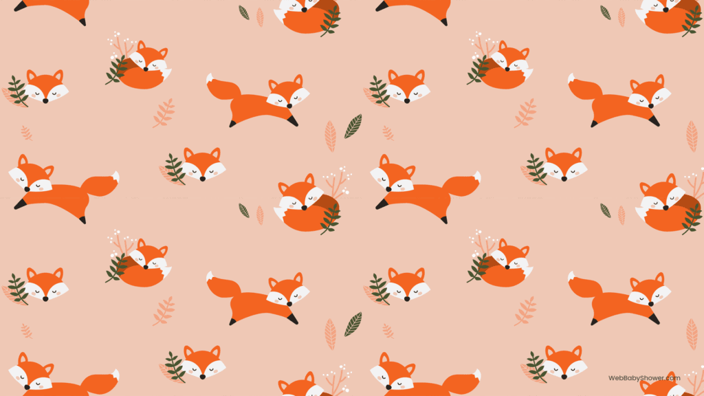 webbabyshower theme foxes