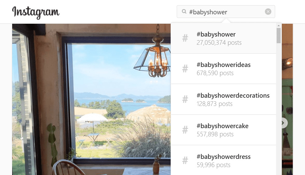 webbabyshower instagram hashtag search