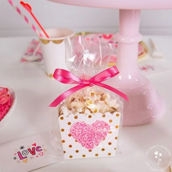 valentines day baby shower pop corn