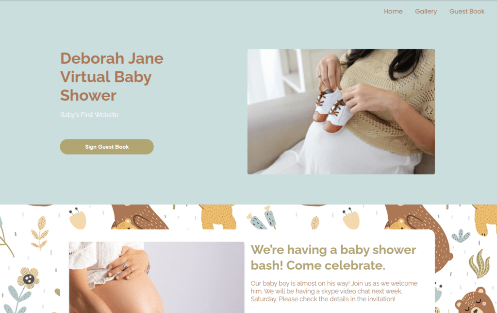 wbs homepage screengrab v2 mamaandbabybear | WebBabyShower