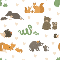 webbabyshower mommy baby forest theme