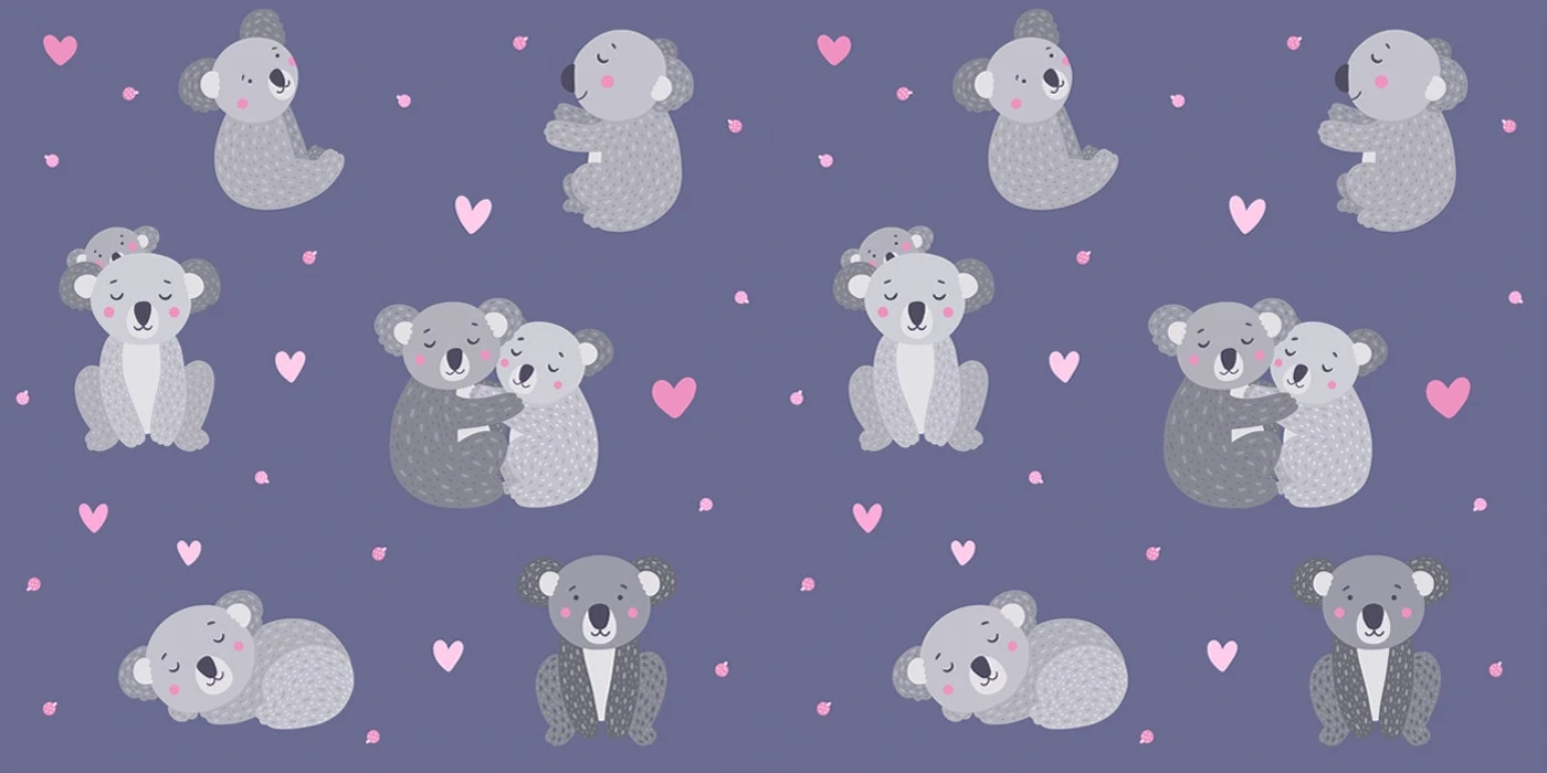 wbs 31 koalas nighttime background 1400 | WebBabyShower