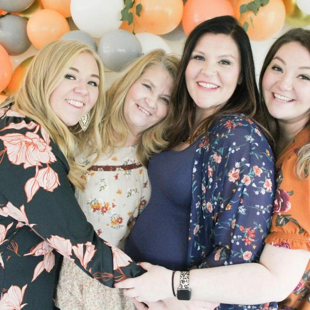 multiple baby shower family