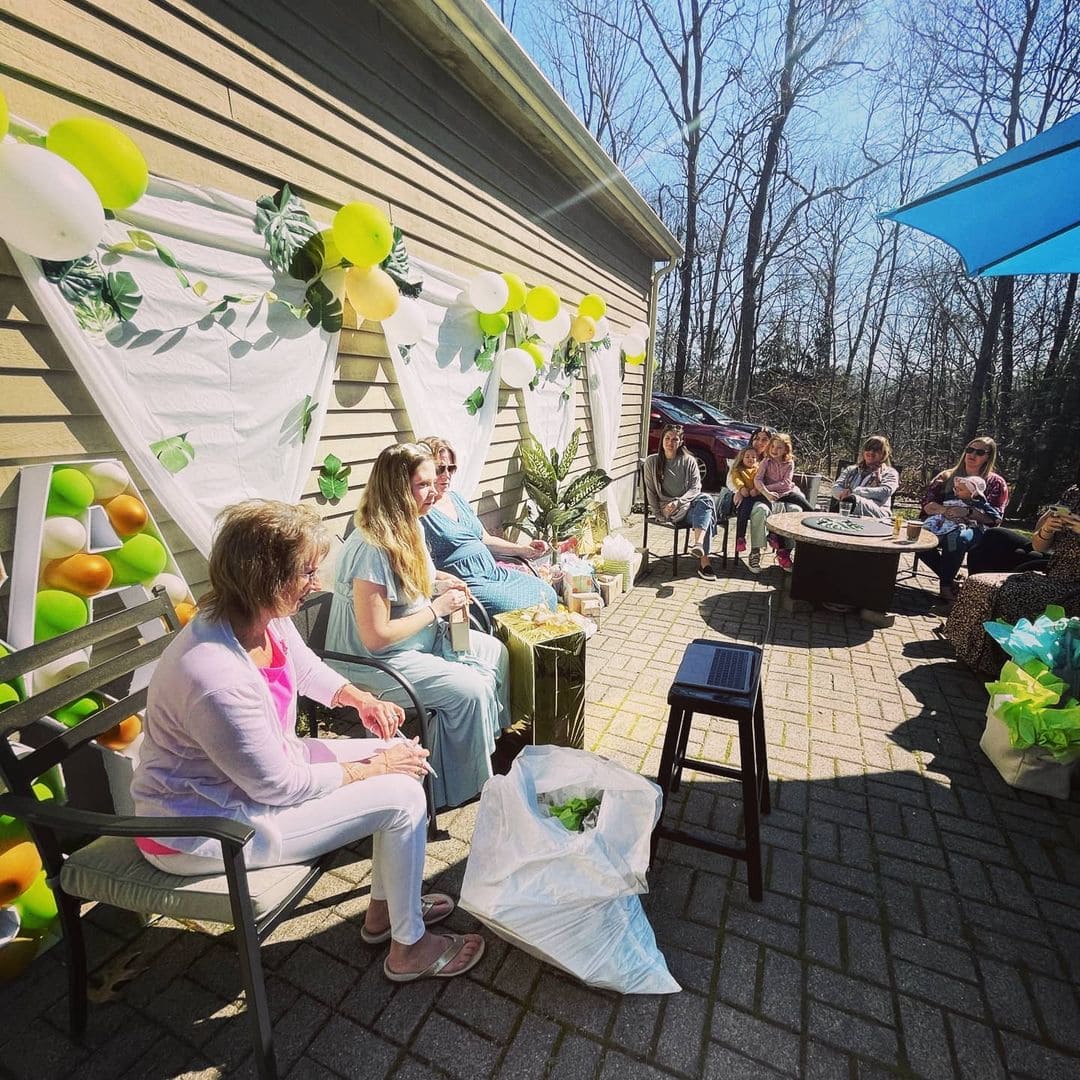 virtual outdoor baby shower