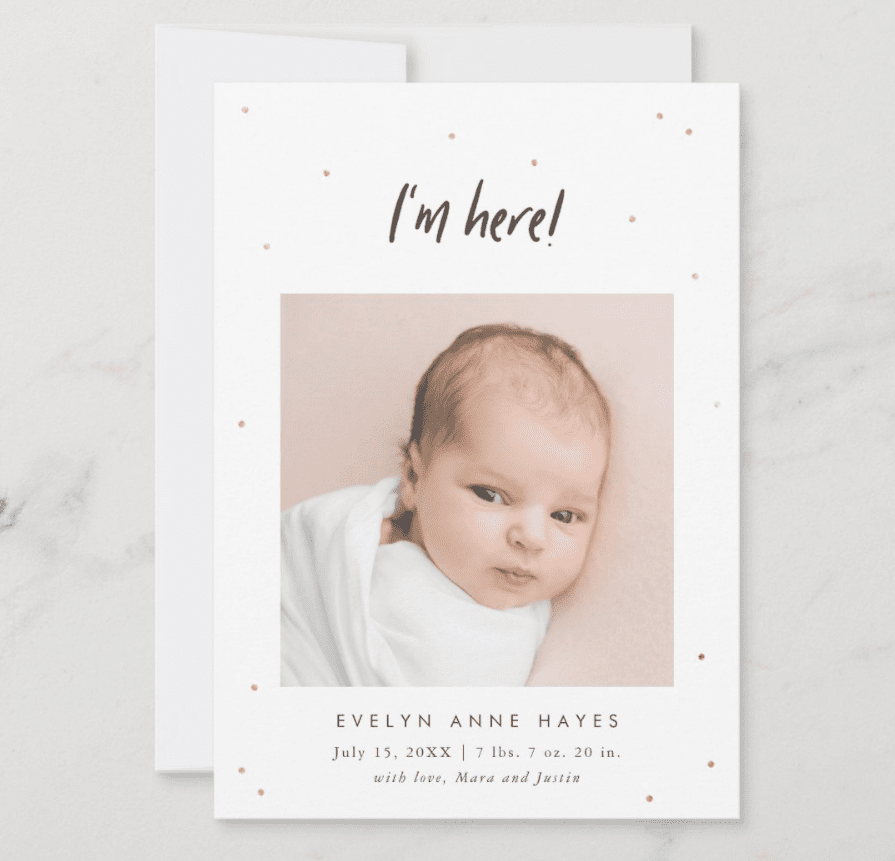 birth announcement ideas