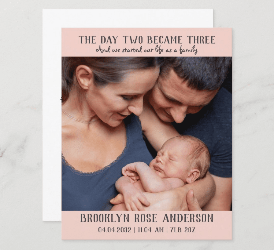 birth announcement ideas