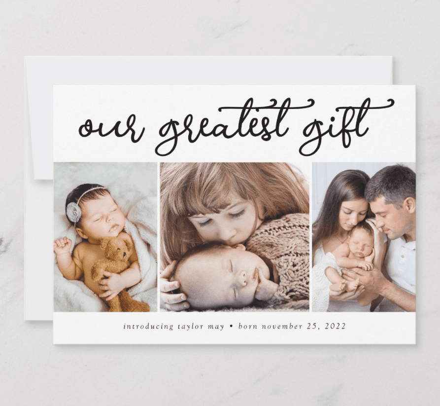 birth announcement ideas
