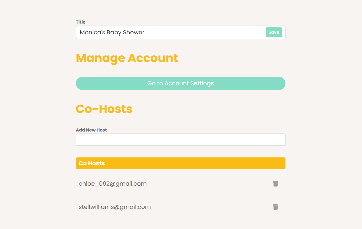 webbabyshower creating a baby shower website adding co hosts