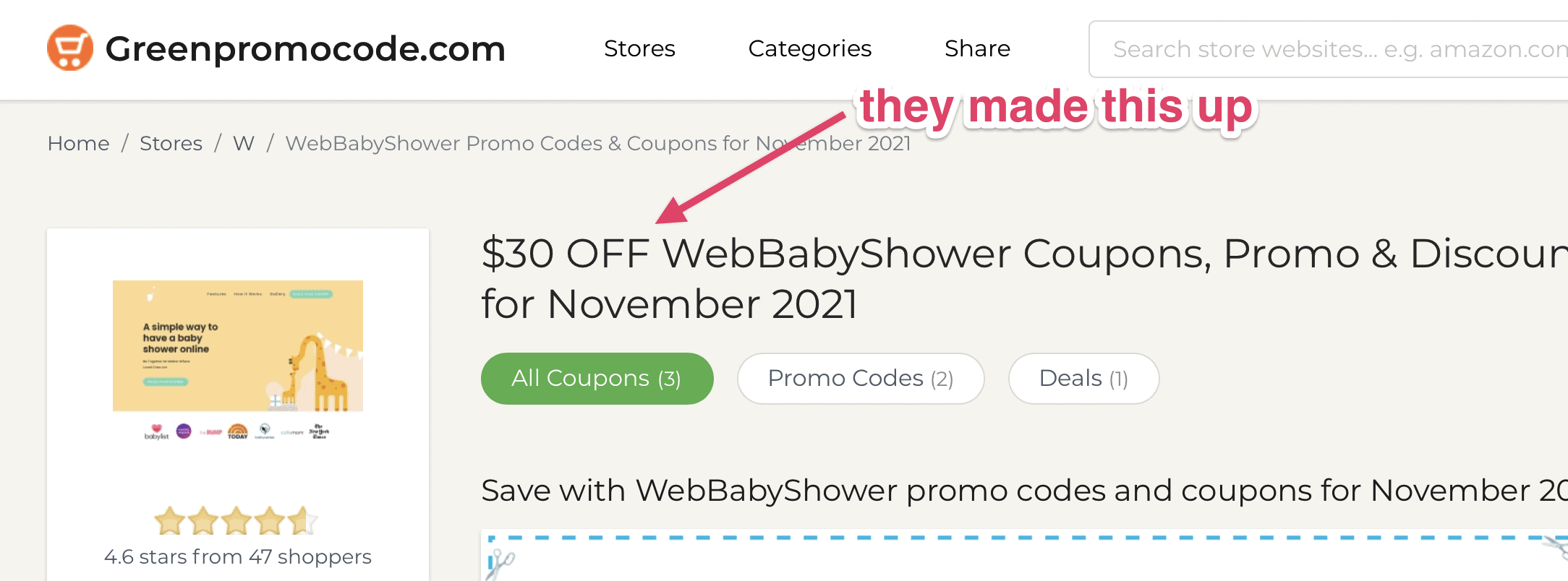 greenpromocode.com webbabyshower errors | WebBabyShower Coupon | WebBabyShower