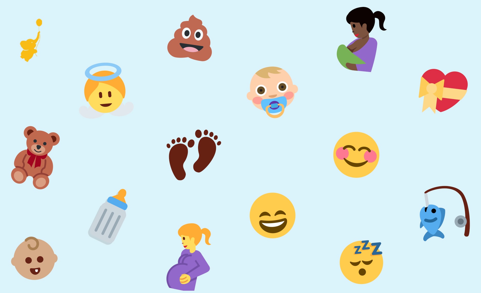 webbabyshower header image virtual baby shower emoji game