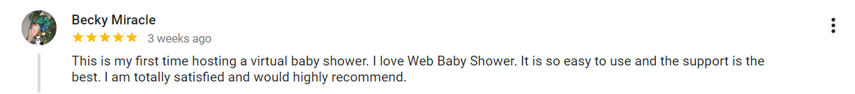 webbabyshower google reviews