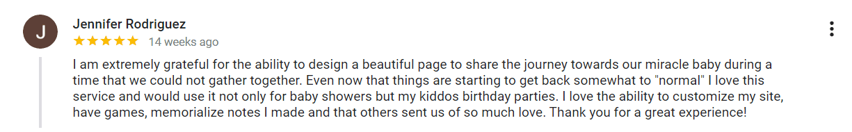 webbabyshower google reviews