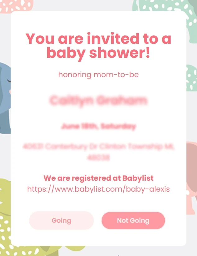 Online baby hot sale gift registry