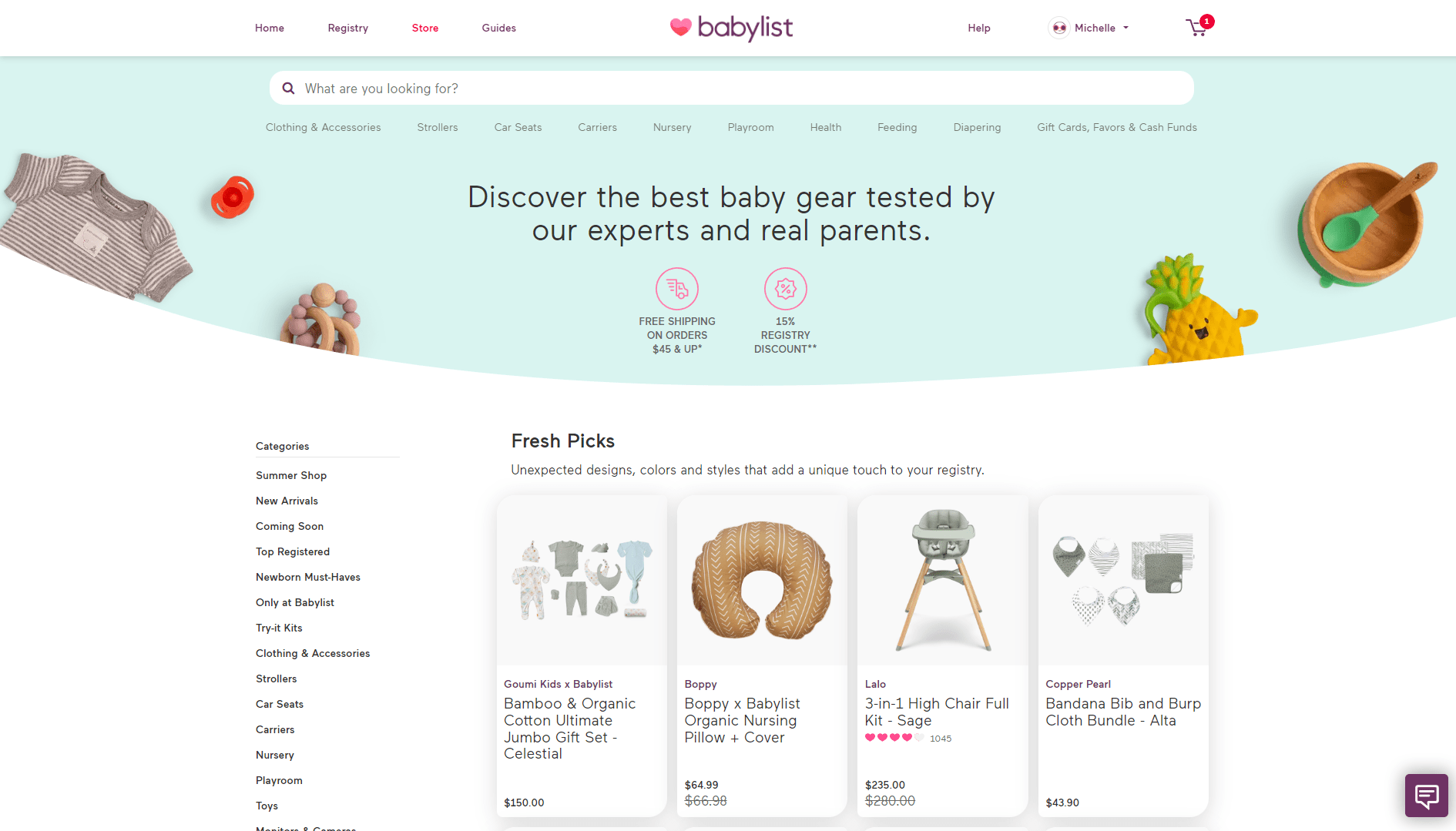 Amazon baby list sales discount