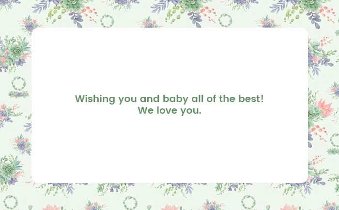 baby shower card wishes
