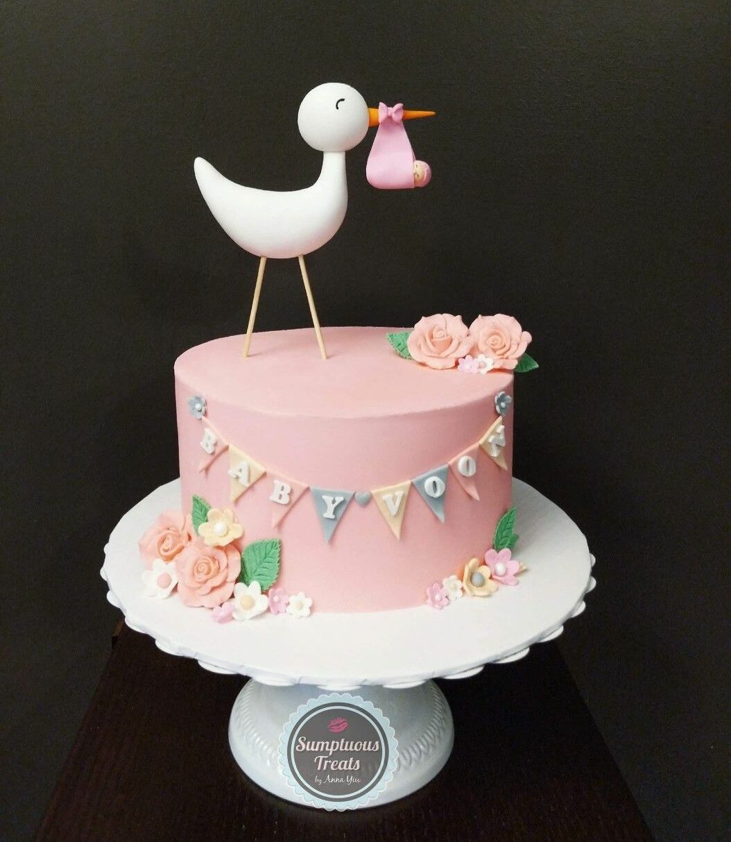 Simple Baby Shower Cake