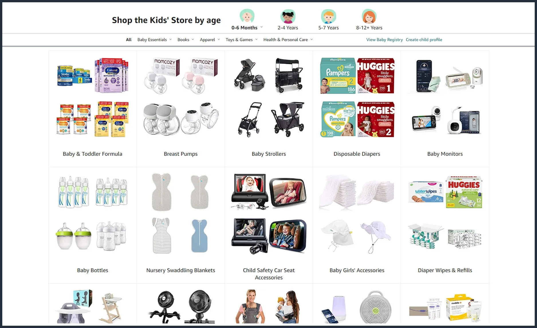 Create new sale baby registry amazon