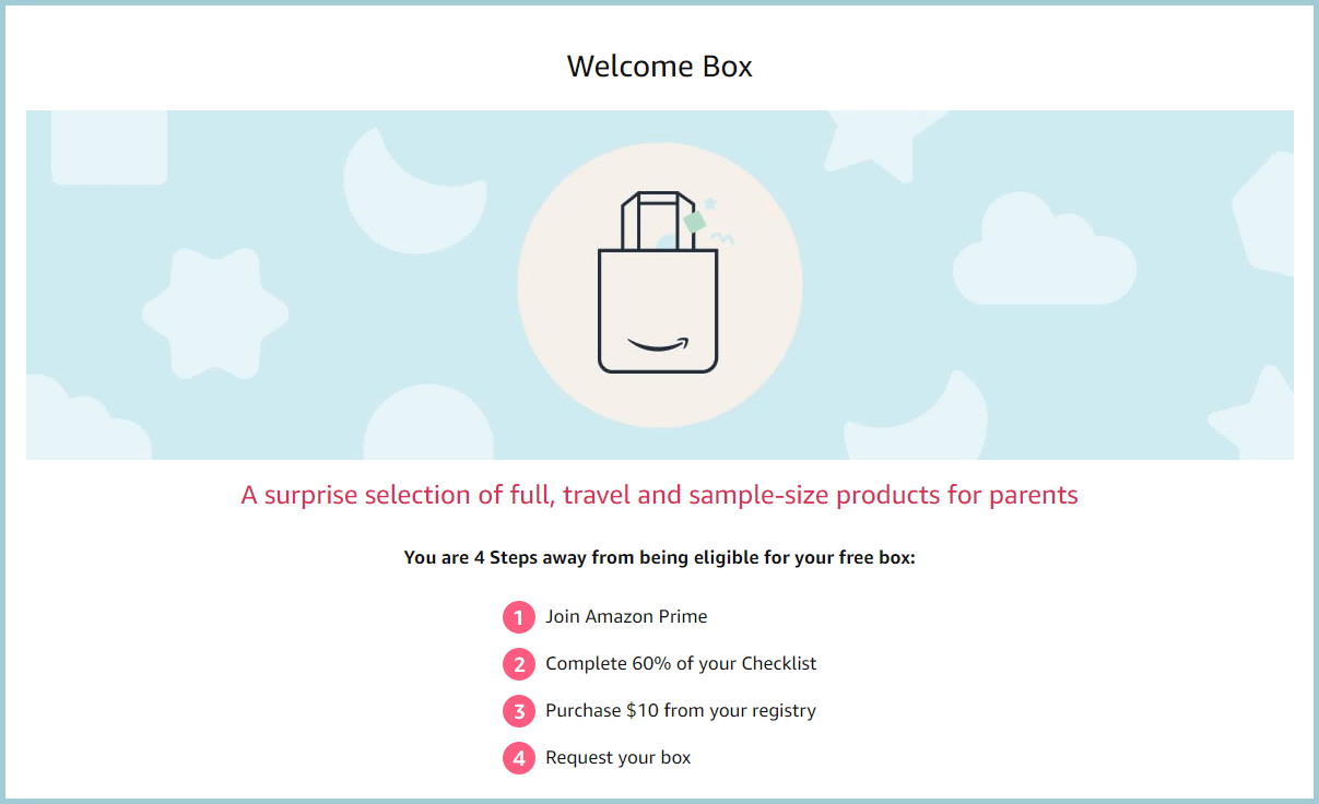 amazon registry welcome box