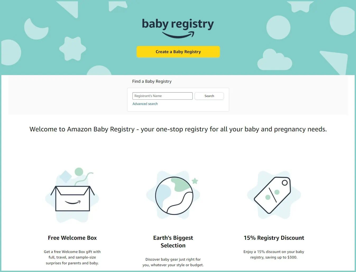 create a baby registry