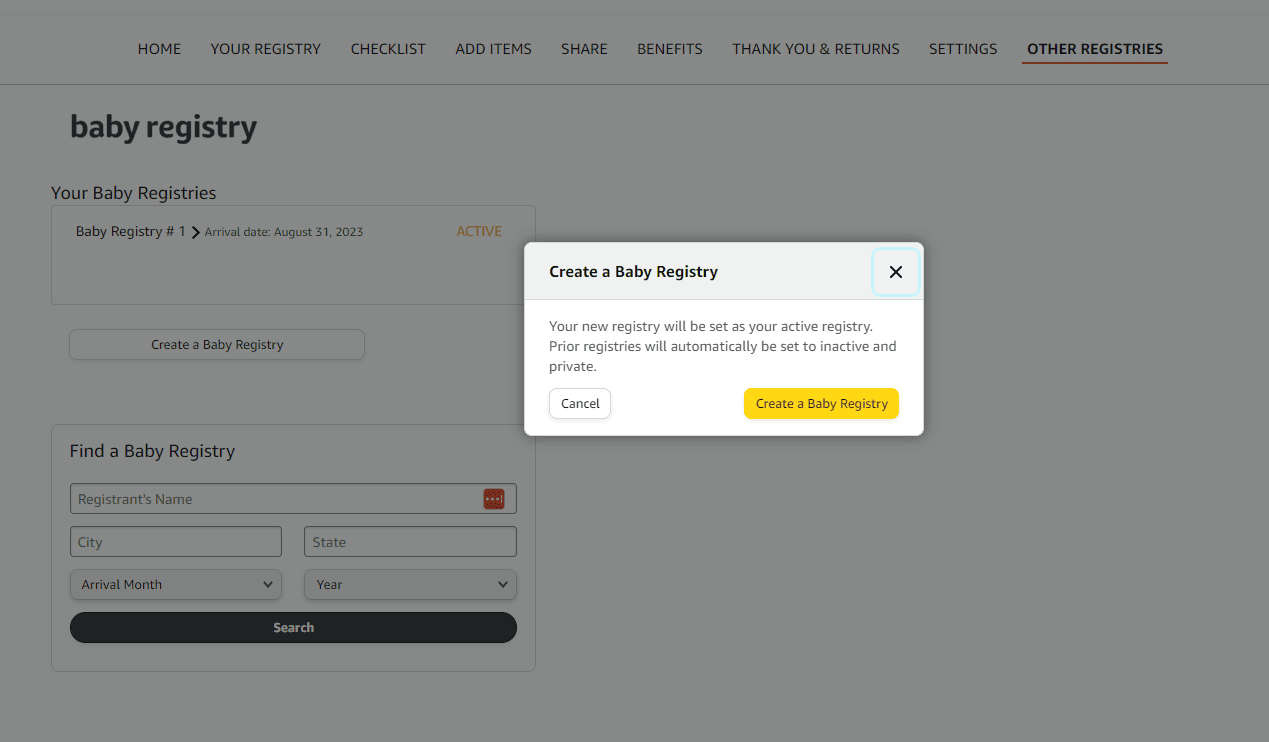 Easily Create a Second Baby Registry on Amazon A Simple Guide