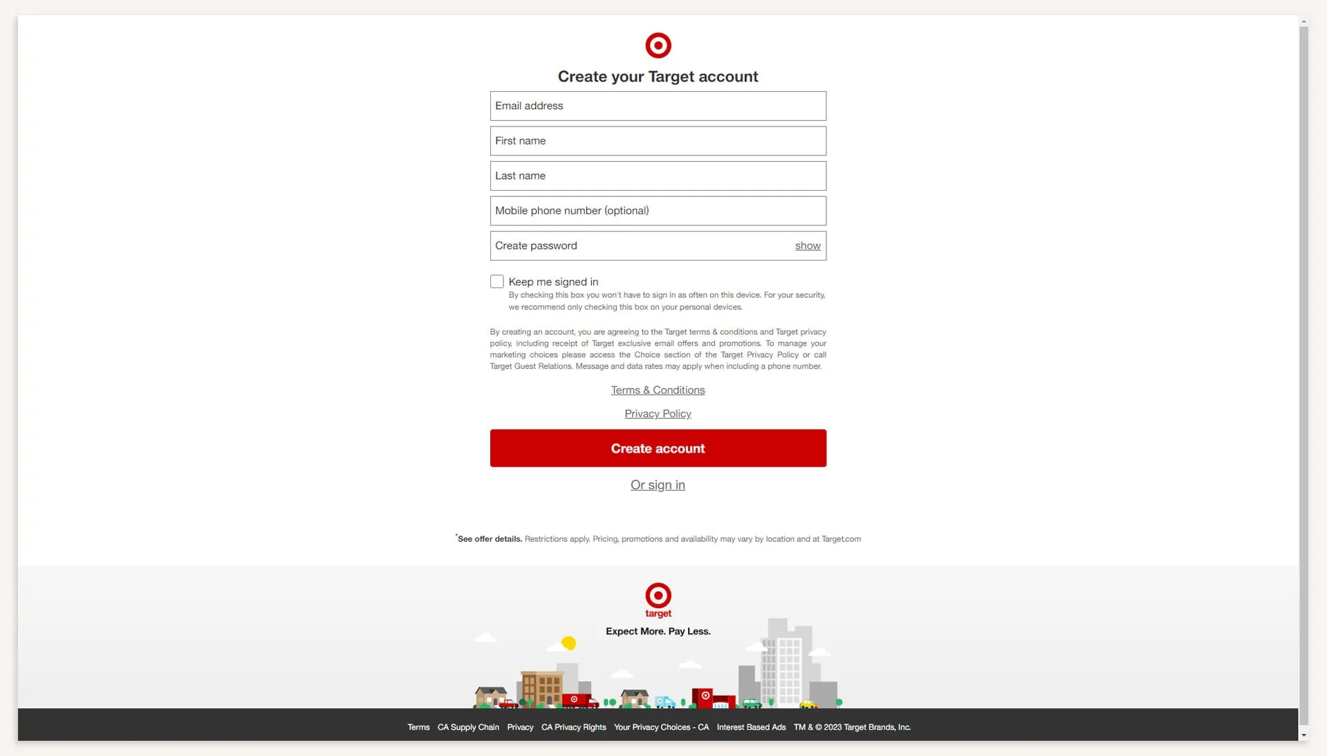 Login to sales target registry