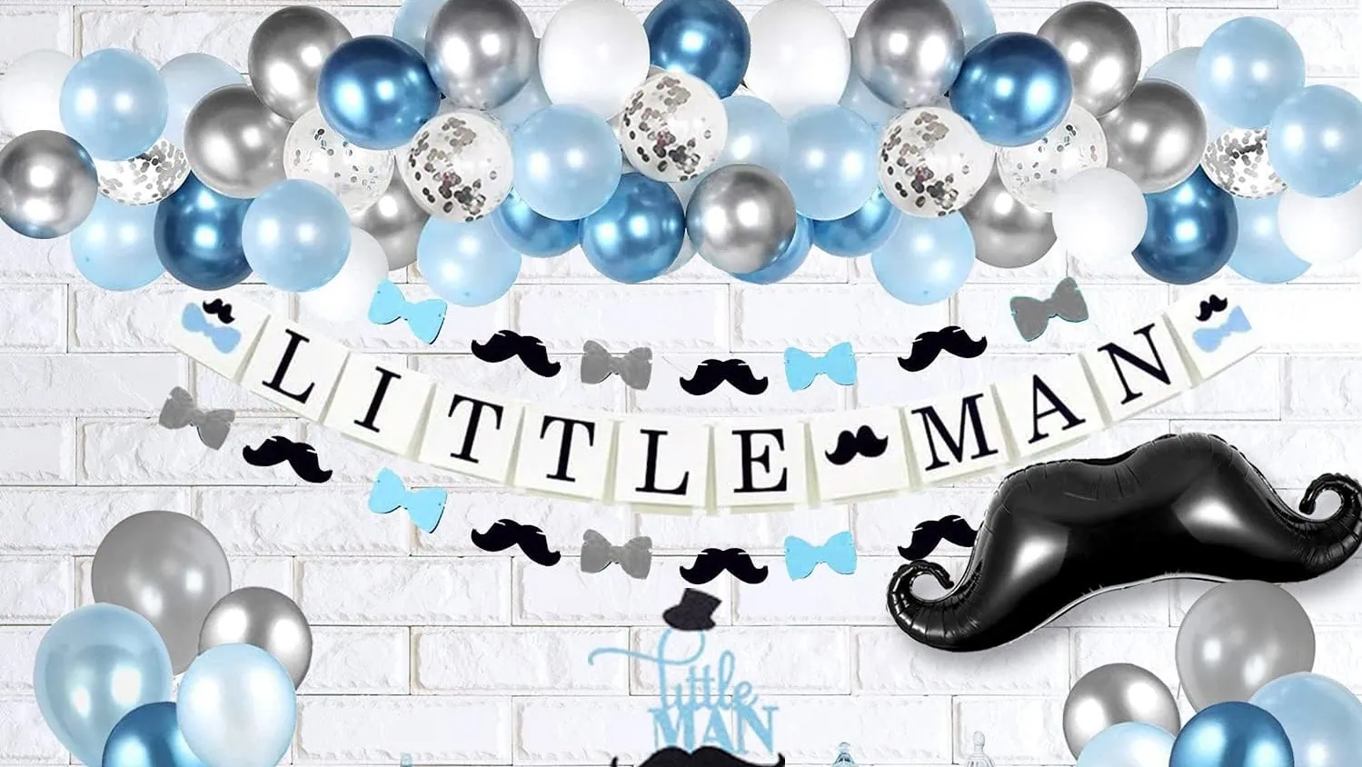 webbabyshower theme little man decoration