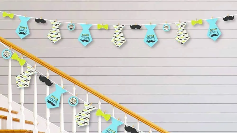 webbabyshower theme little man decoration
