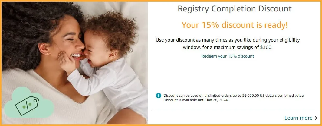 Amazon deals diaper registry