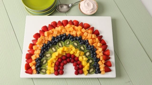 wbs theme rainbow food