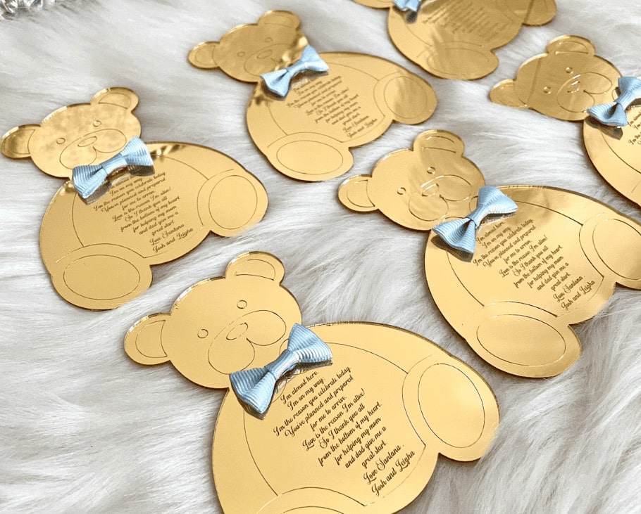 wbs baby shower thank you card
