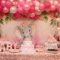 a picture of an elephant baby shower organized by Your Dream-My Design in New Jersey