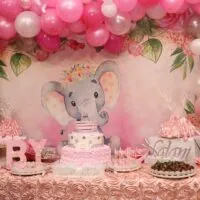 a picture of an elephant baby shower organized by Your Dream-My Design in New Jersey
