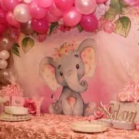 a picture of an elephant baby shower organized by Your Dream-My Design in New Jersey
