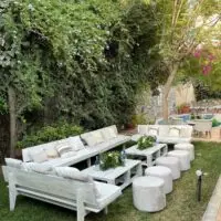 a picture of an elephant baby shower food set up and decor by Chez Hilda Pâtisserie in Amman, Jordan