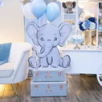 a picture of an elephant baby shower organized by Memories Made Events Inc in New York City