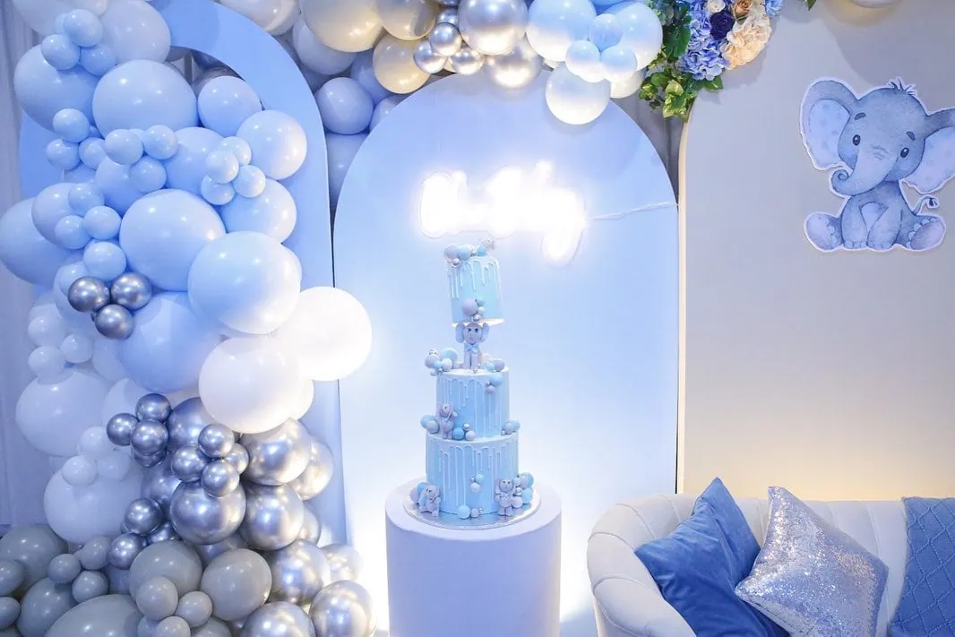 a picture of an elephant baby shower organized by Memories Made Events Inc in New York City