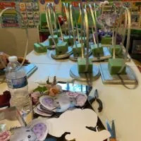 a picture of an elephant baby shower decorated by A Yissel Cuevas