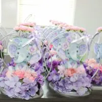 a picture of an elephant baby shower decorated by A Yissel Cuevas