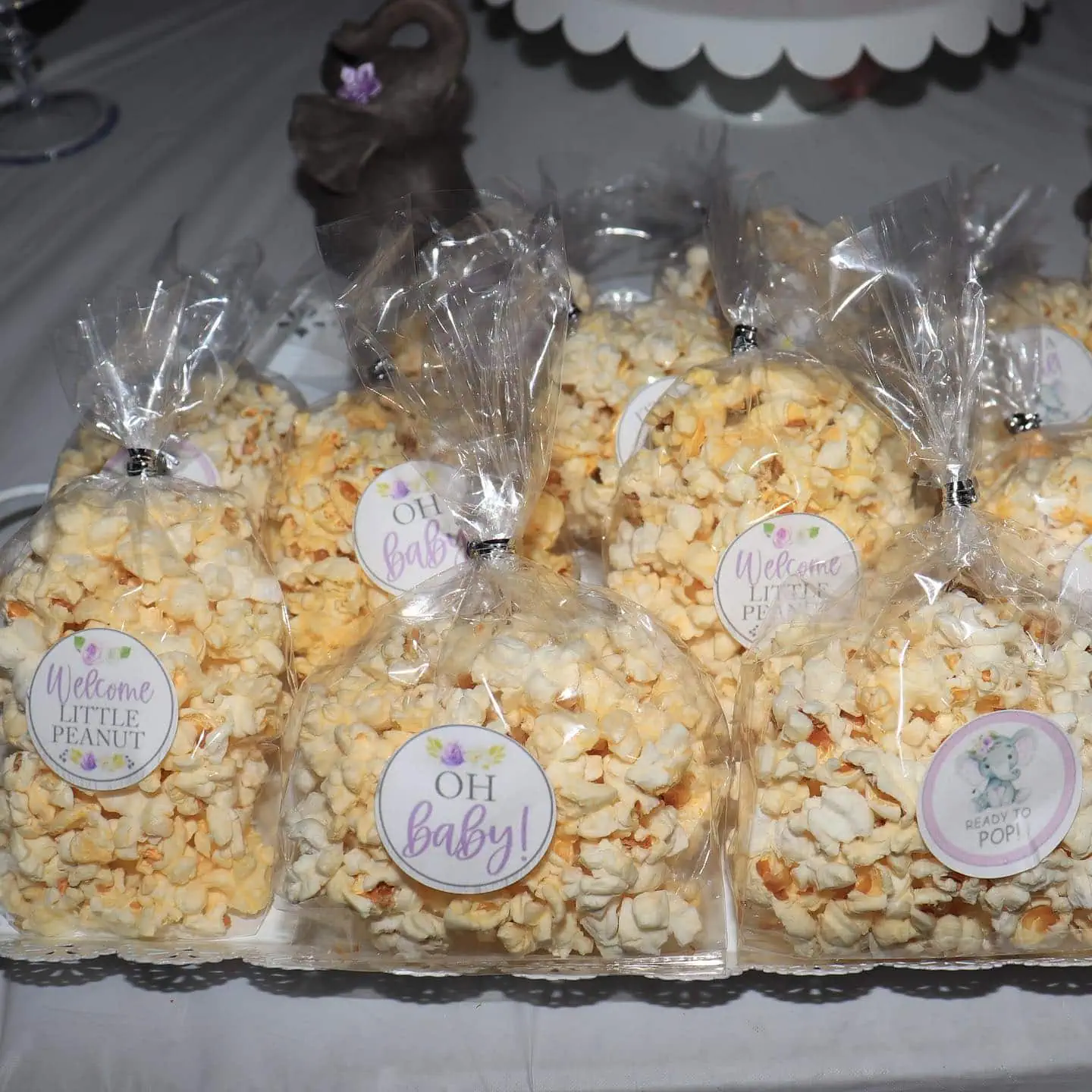 a picture of an elephant baby shower decorated by A Yissel Cuevas