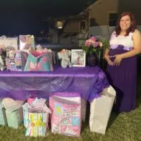 a picture of an elephant baby shower decorated by A Yissel Cuevas
