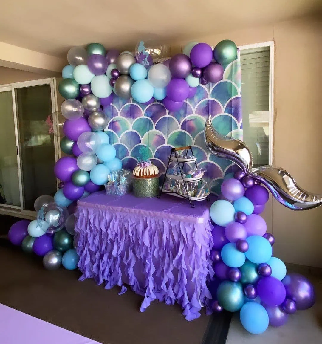 a picture of a mermaid baby shower organized by Keepin Events Cute in Madera
