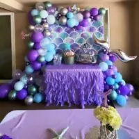 a picture of a mermaid baby shower organized by Keepin Events Cute in Madera
