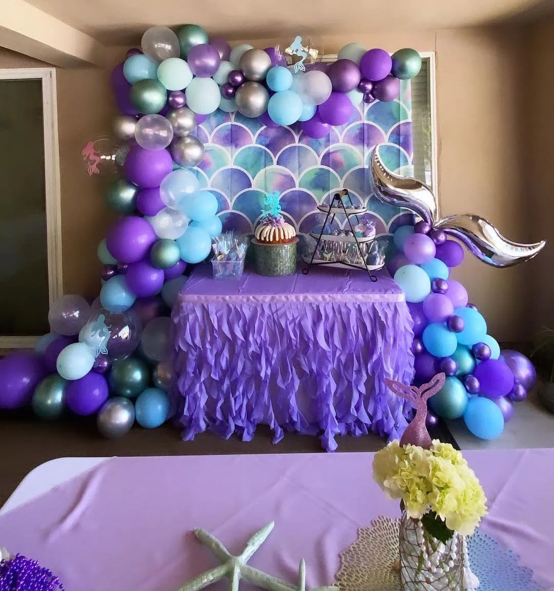 a picture of a mermaid baby shower organized by Keepin Events Cute in Madera