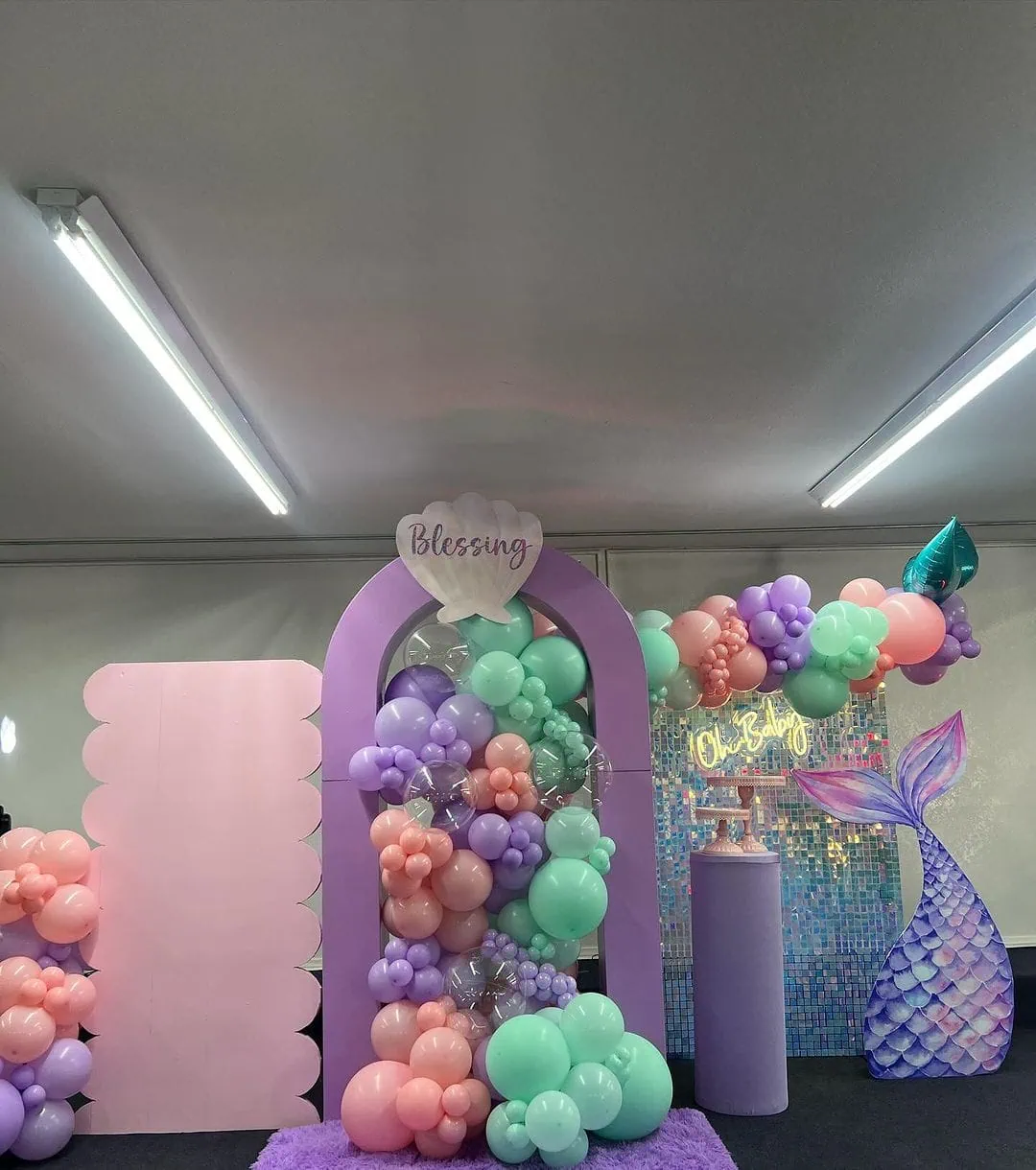 a picture of a mermaid baby shower organized by laurenslavishparties_rentals in Nevada